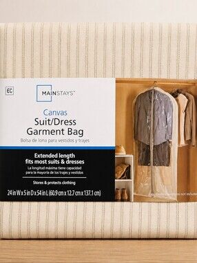 Mainstays Canvas Garment Bag, NWOT